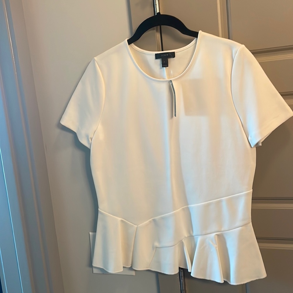 NWT Jcrew Peplum Top